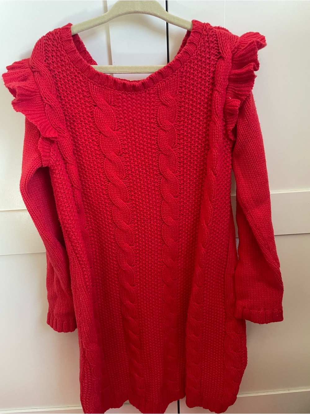 Red sweater dress girls 6/6x